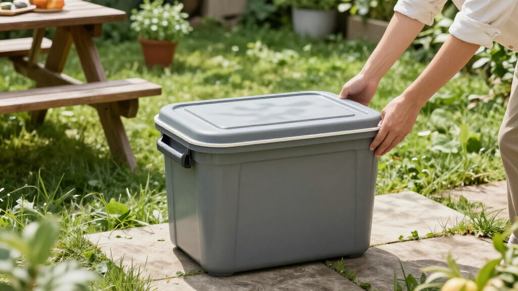 outdoor kitchen storage containers