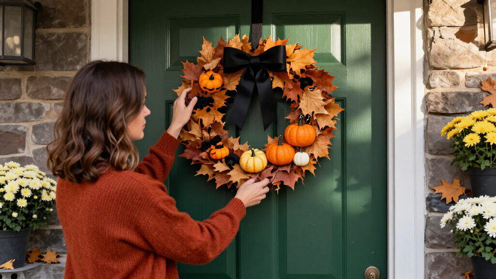 Halloween wreaths for front doors