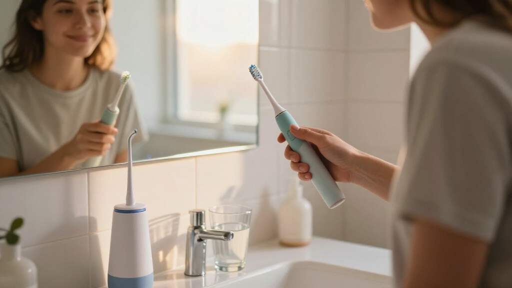 electric toothbrush with water flosser combo premium