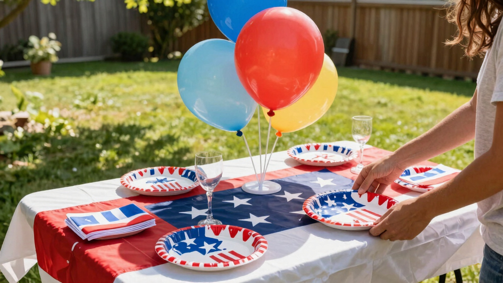 patriotic outdoor party supplies