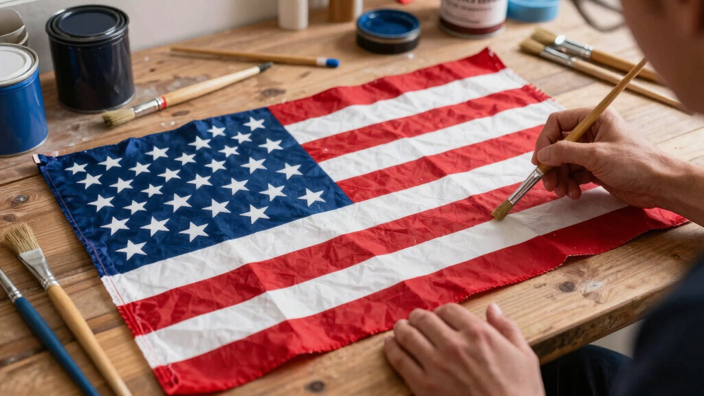 patriotic American flag wall art
