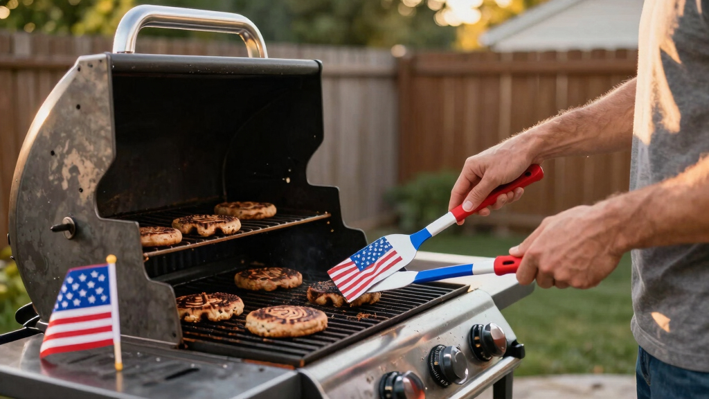 patriotic grilling tools