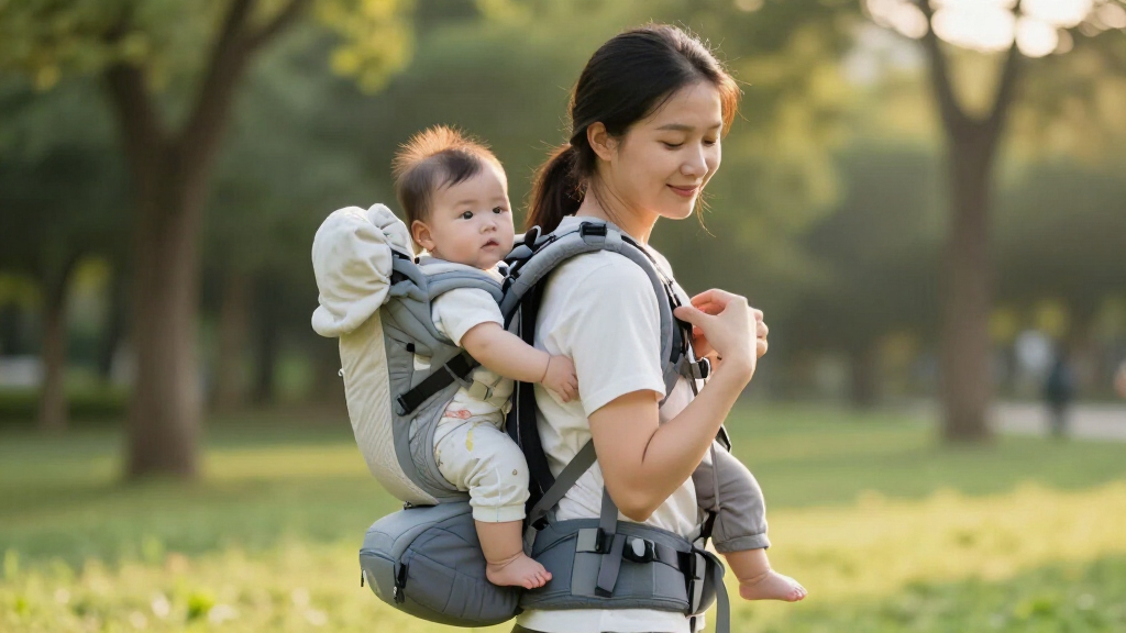 structured baby carrier for back carry