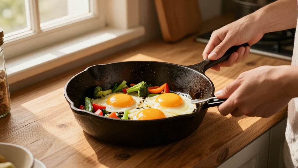 cast iron skillet set pre seasoned