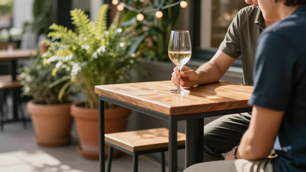 best outdoor bar height table set