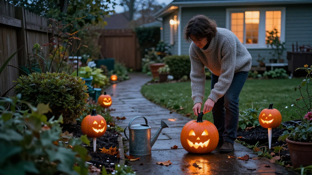 Halloween outdoor garden stakes