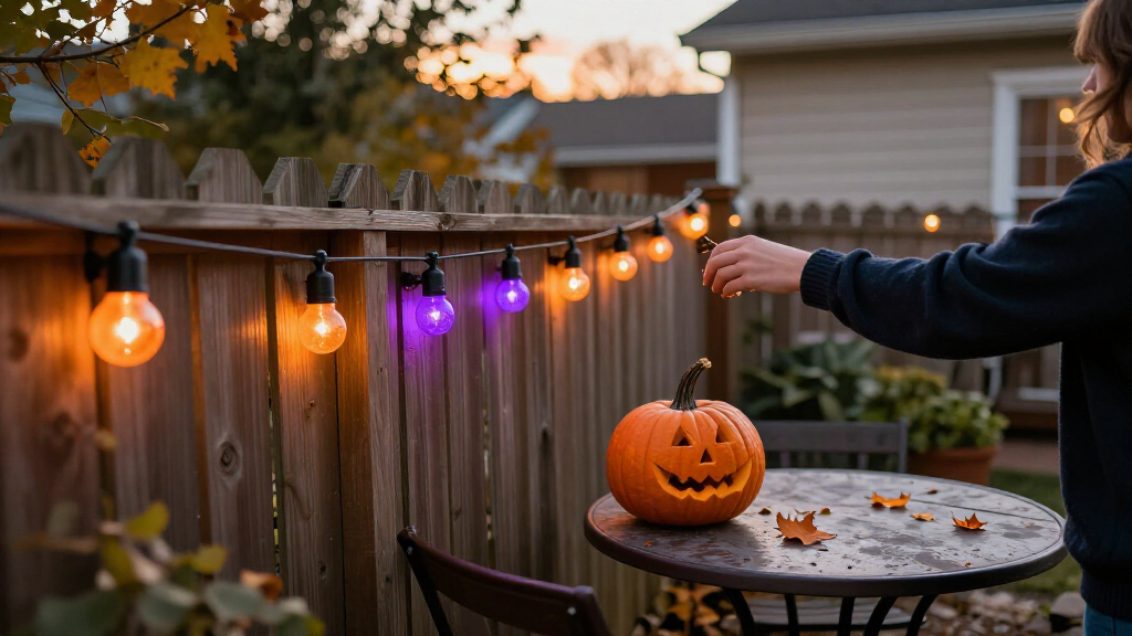 Halloween outdoor string lights