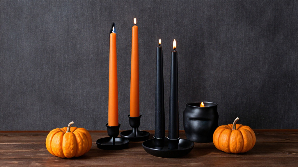 Halloween taper candles