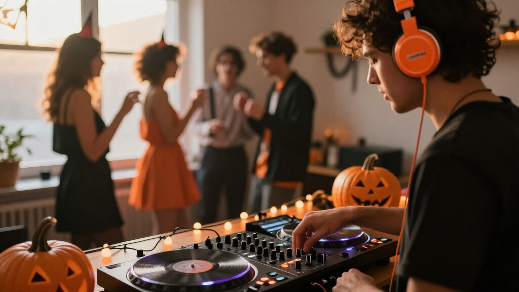 Halloween DJ headphones