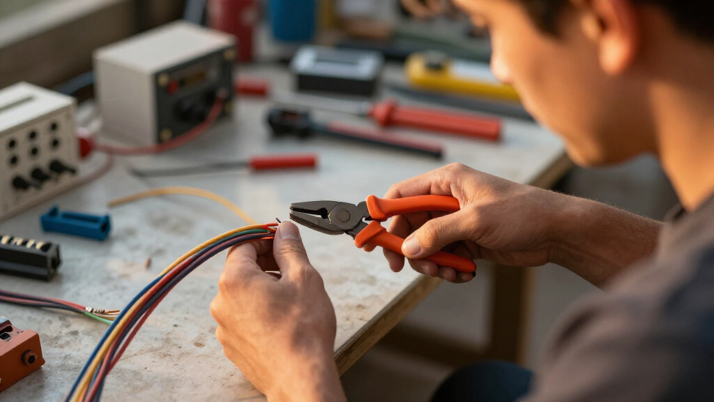 wire stripper cutter tool