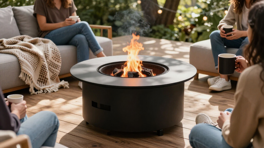 smokeless fire pit large