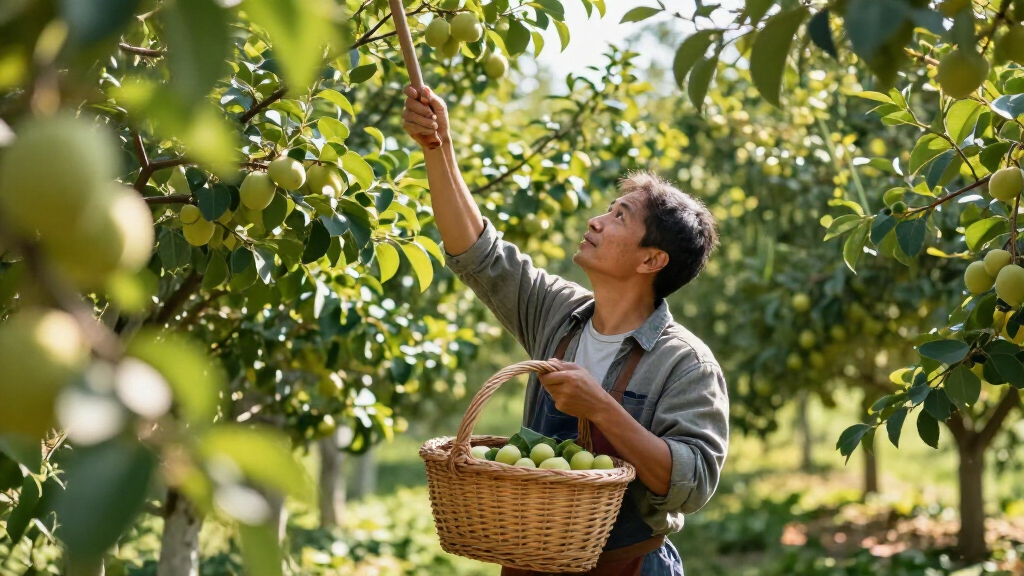 best fruit picking pole with basket