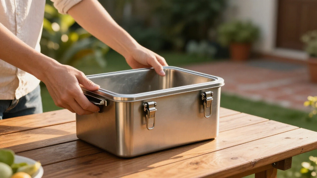 outdoor kitchen storage containers