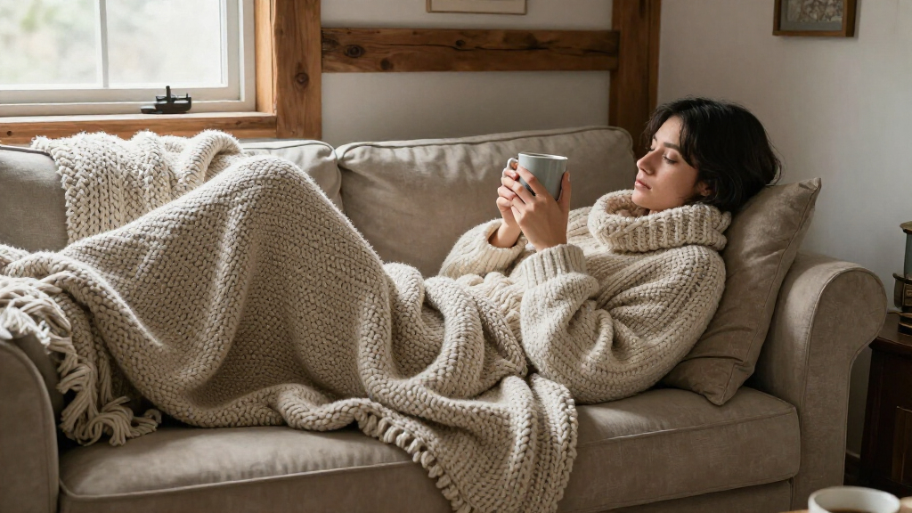 cozy farmhouse throw blankets