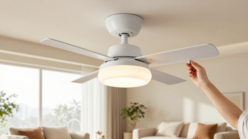 3 blade ceiling fan with light
