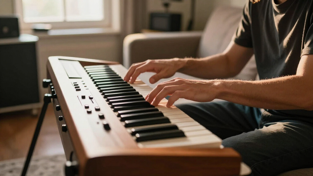 midi keyboard with hammer action 88 keys