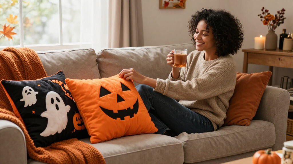 Halloween decorative pillows