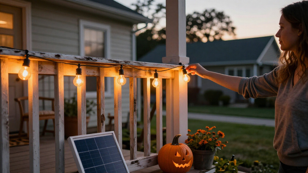 solar powered Halloween lights