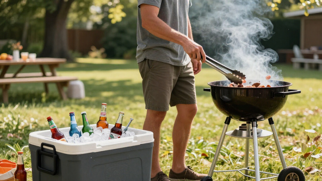 tailgating coolers and grills