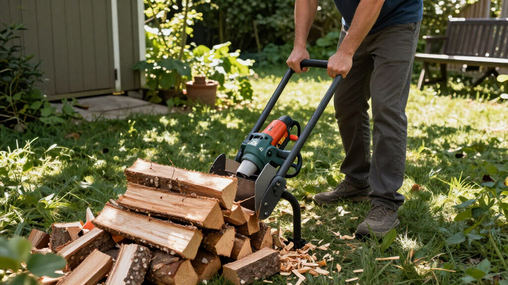 electric log splitter for home use