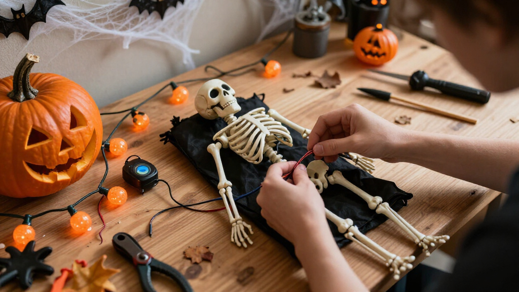 Halloween animatronic decorations
