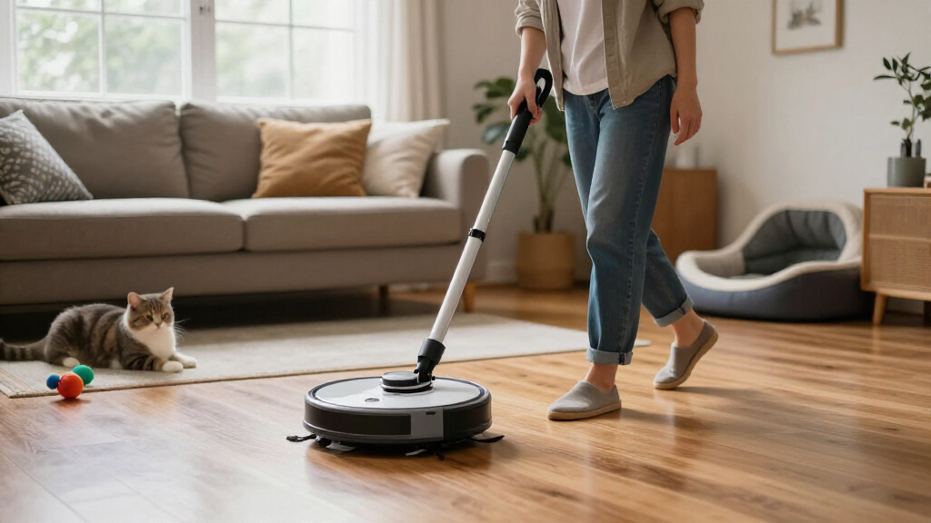 robot vacuum and mop combo for pet homes