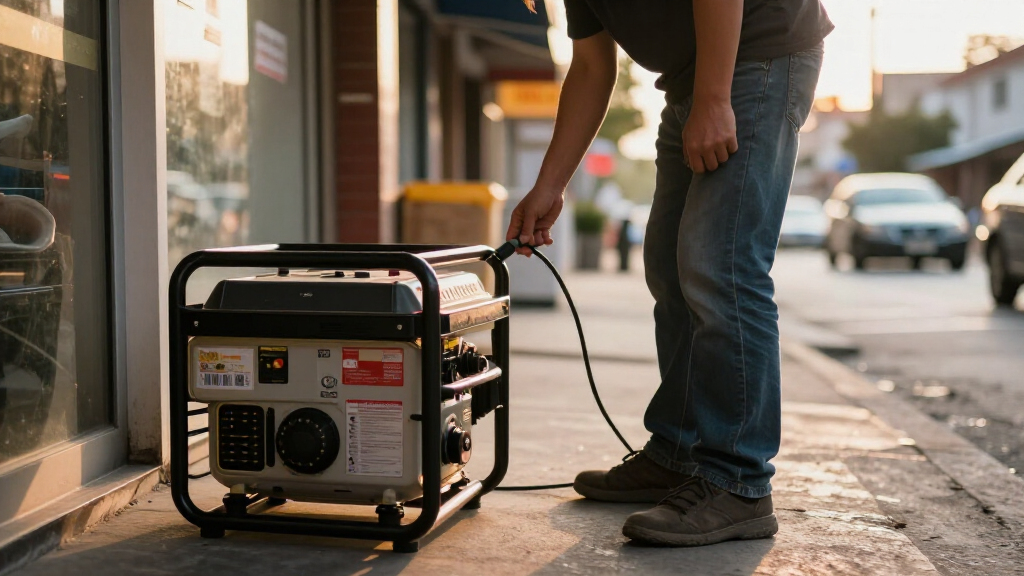 best portable generator for small business backup power