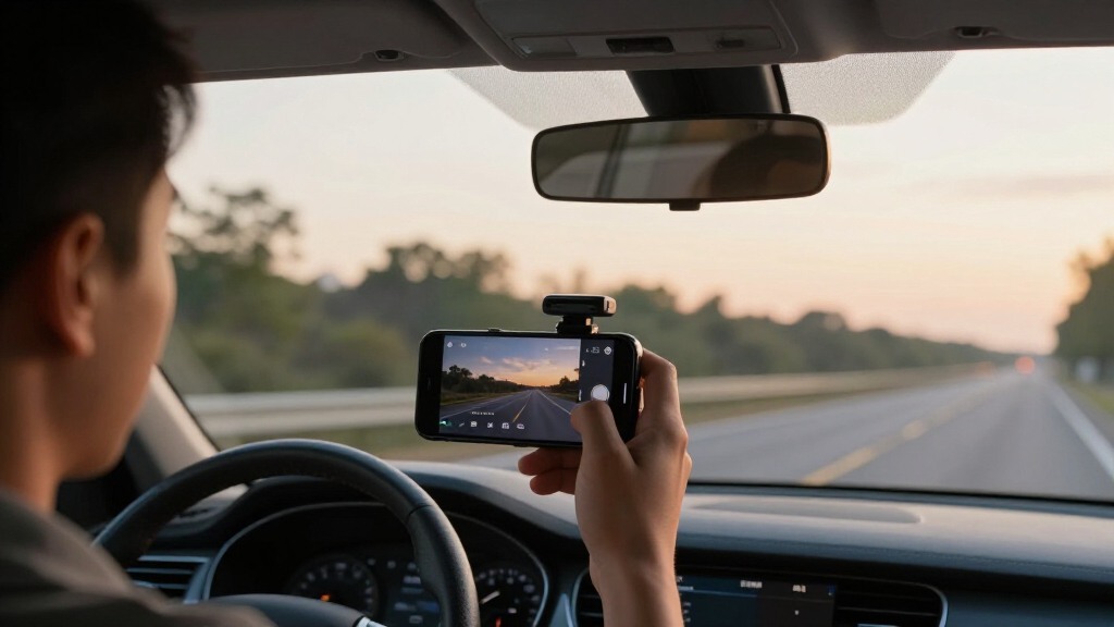 4k dash cam with push notifications