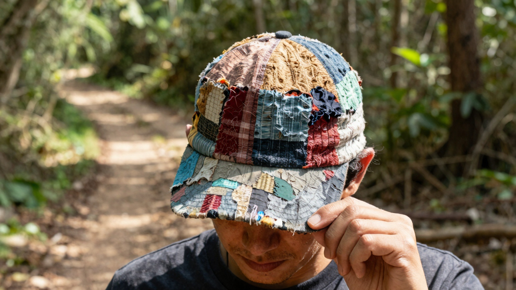 recycled fabric baseball cap