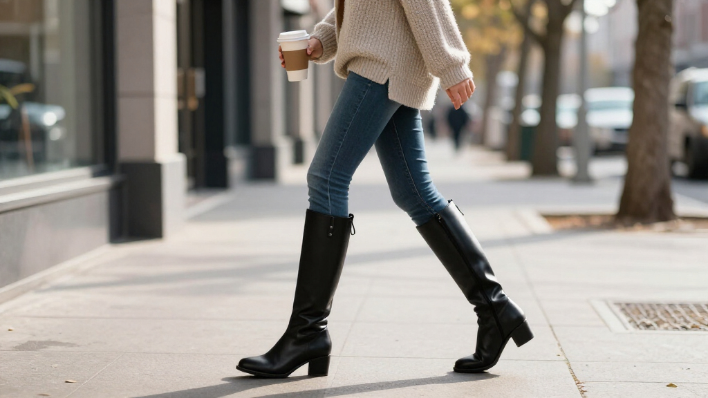 best knee high leather boots for women