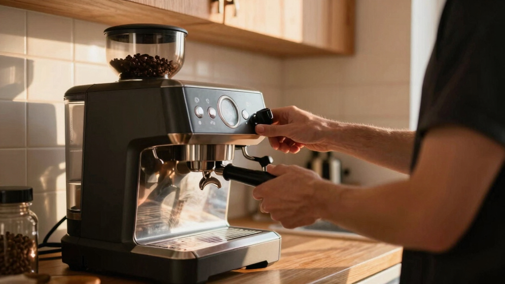 best espresso machine with built in grinder with low mess workflow
