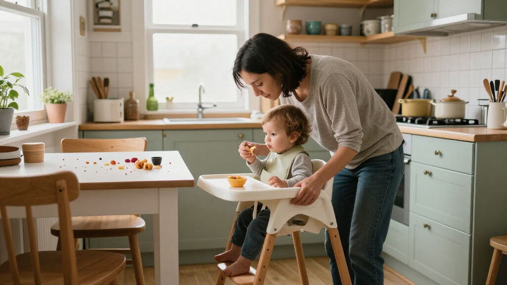 high chair for small kitchens