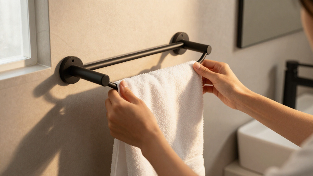 towel rack for small bathroom