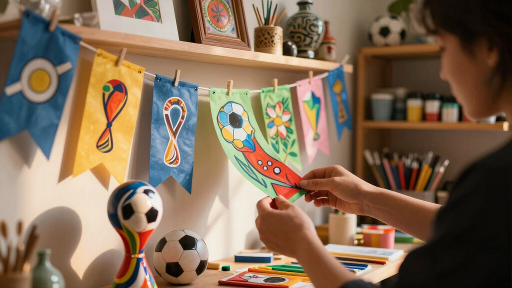 art-themed FIFA World Cup decorations