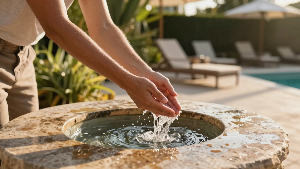 outdoor water fountains