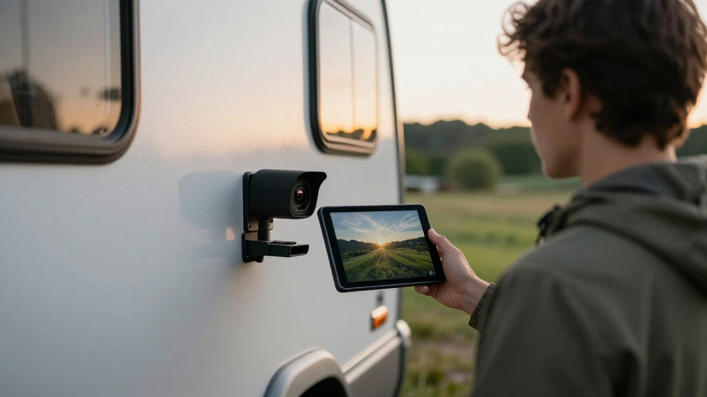 trailer observation camera system for rvs