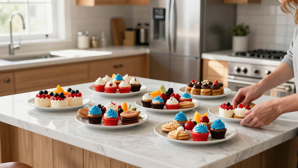 patriotic dessert serving platters