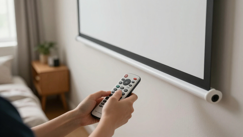 best bedroom projector screen motorized