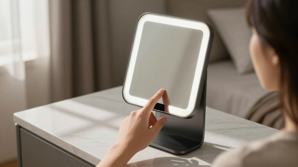 best electric makeup mirror smart display