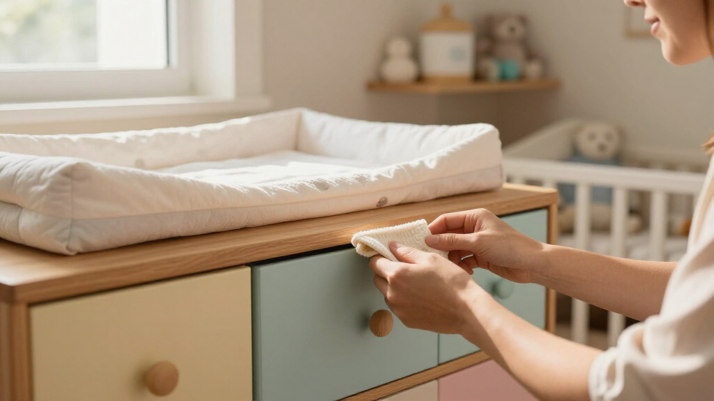 changing table dresser for a new single parent nursery