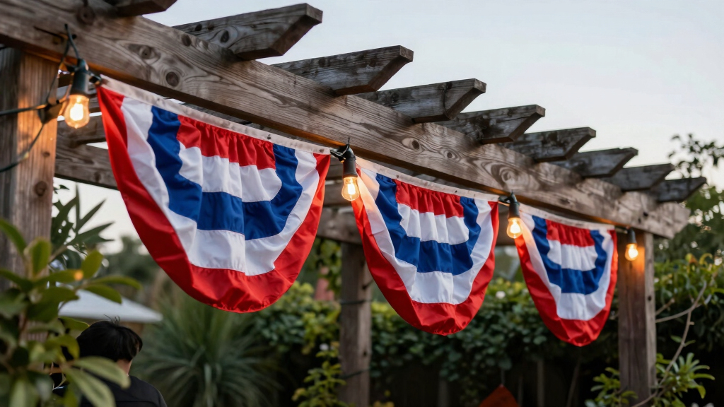patriotic outdoor string lights