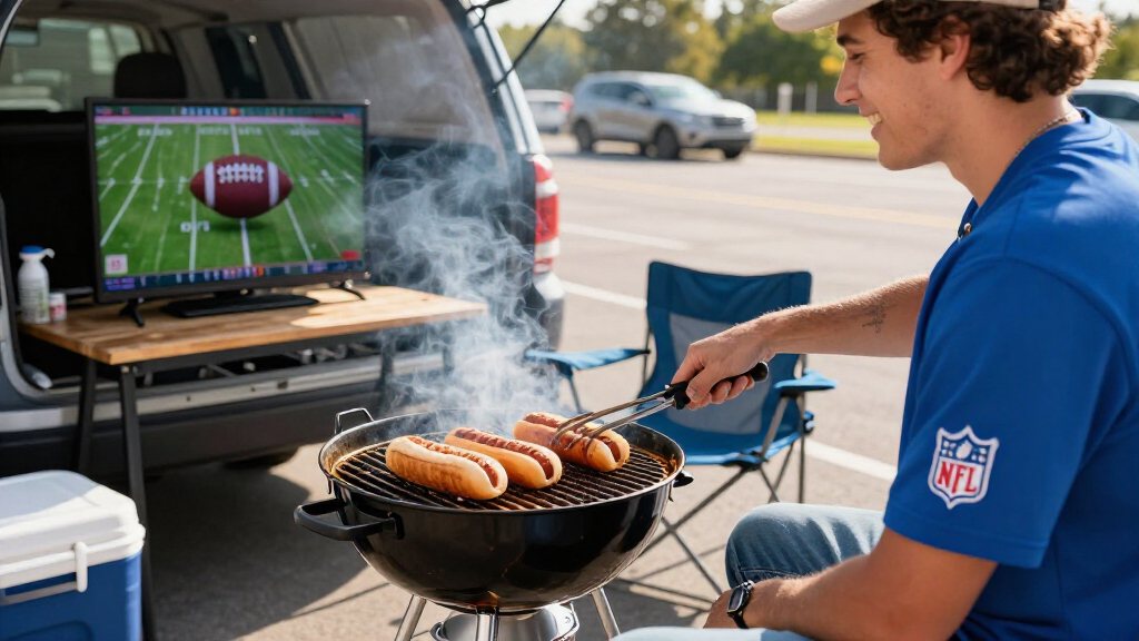 NFL tailgating portable grills
