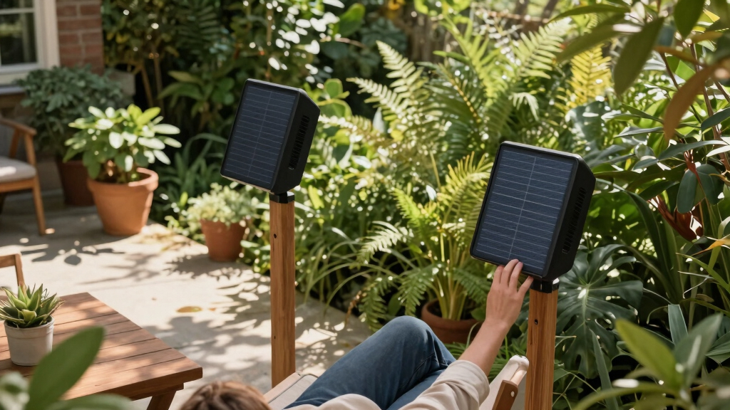 solar-powered outdoor speakers