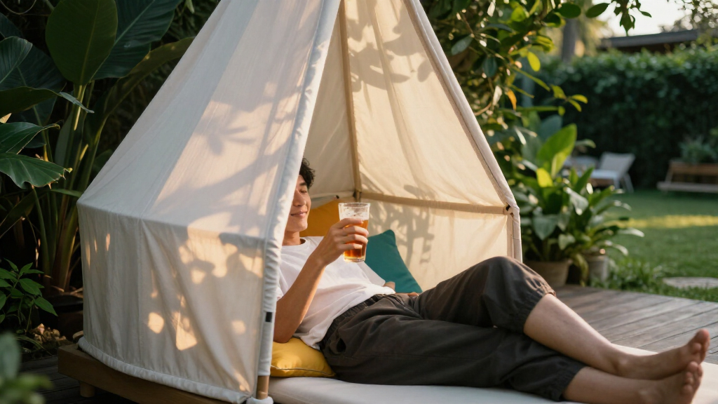 patio daybed with canopy
