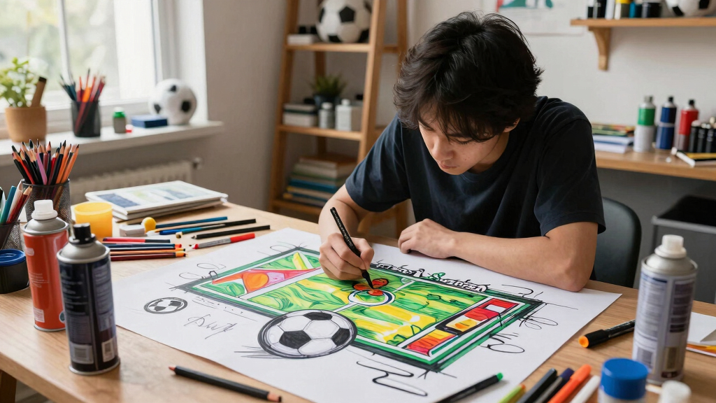 soccer fan art supplies