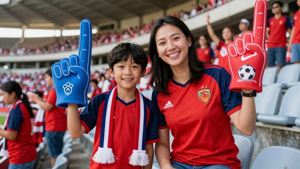 soccer fan apparel for families