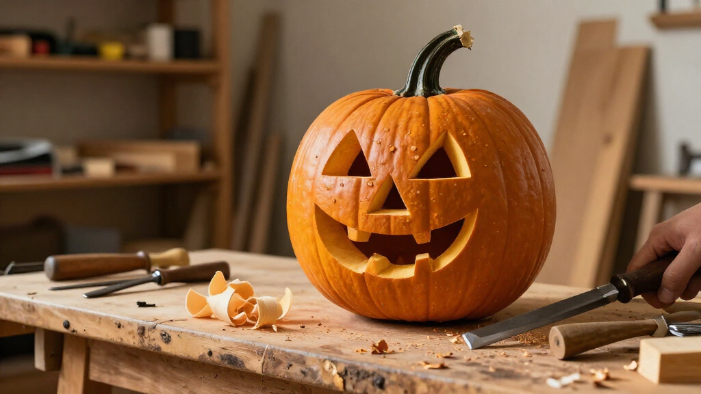 Halloween wood carving tools