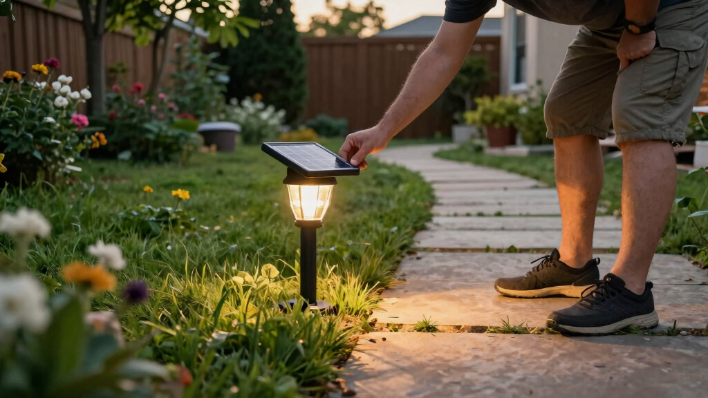 solar-powered outdoor lights