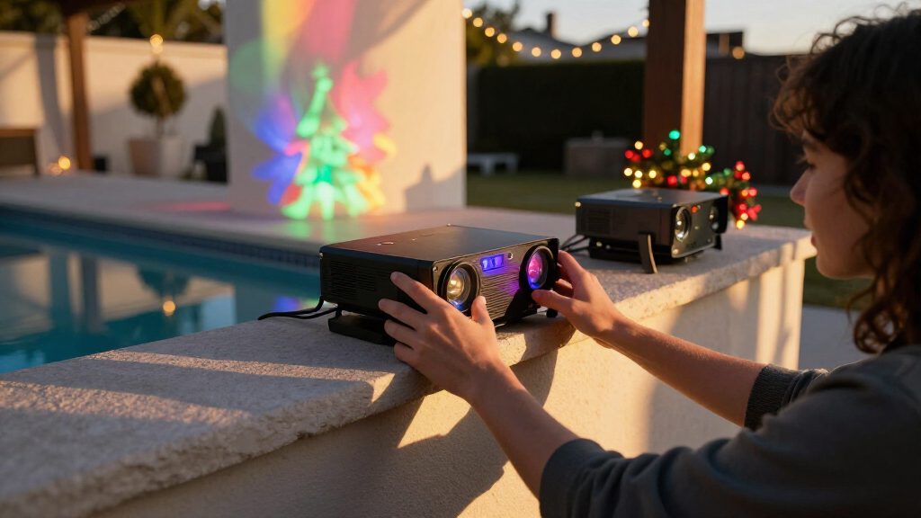 outdoor christmas light projectors