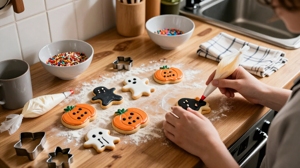 Halloween cookie decorating supplies